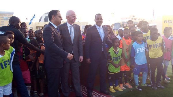 Article : Visite à Nouakchott de de M.Gianni Infantino, président de la FIFA : «la FFRIM est un exemple que nous montrerons aux autres fédérations africaines comme exemple de bonne gestion d’une association sportive »