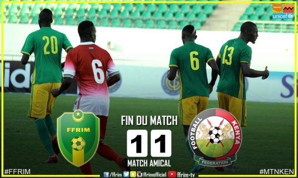 Article : Match amical à Agadir au Maroc : la Mauritanie et le Kenya se neutralisent 1 but partout