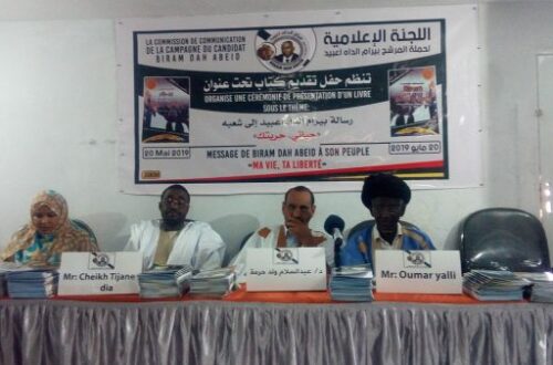 Article : Birame Dah Abeid appelle à une campagne électorale solidaire entre les opposants