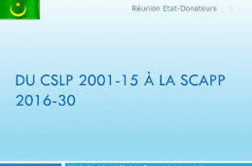 Article : Pas d’ancrage institutionnel de la SCAPP, pas de développement en Mauritanie