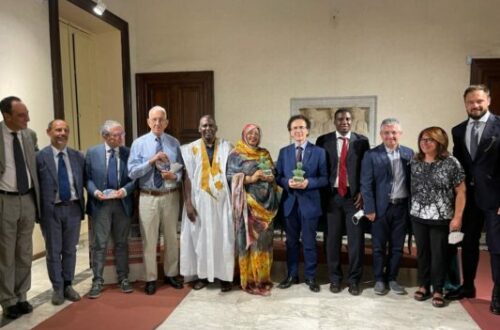 Article : Birame Dah Abeid reçoit le Prix Cicérone en marge d’une conférence à Arpino en Italie