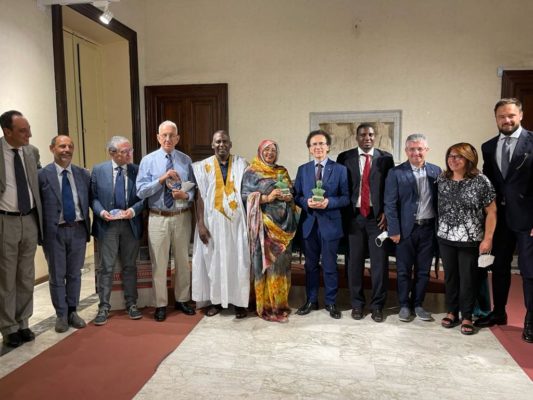 Article : Birame Dah Abeid reçoit le Prix Cicérone en marge d’une conférence à Arpino en Italie