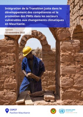 Article : COP 27, le Pavillon Mauritanie anime une conférence sur la durabilité et la transition juste en présence de la Ministre de l’Environnement