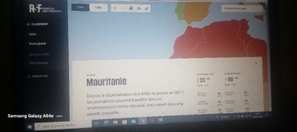 Article : Liberté de presse, la Mauritanie premier pays africain et arabe dans le top mondial